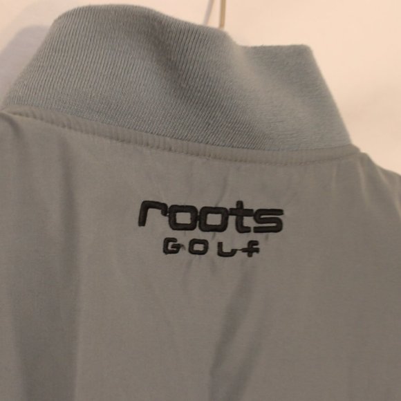 ROOTS GOLF GREEN ATHLETIC VEST JACKET LARGE MEN SLEEVELESS  RIBBED ZIPPER LINED - Picture 3 of 9